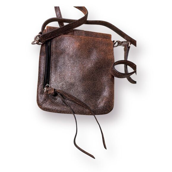 Vintage Genuine Leather Crossbody Satchel Brown/Snakeskin Bag‎ "Forever Free" - Picture 8 of 8
